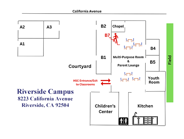 Riverside Campus Map
